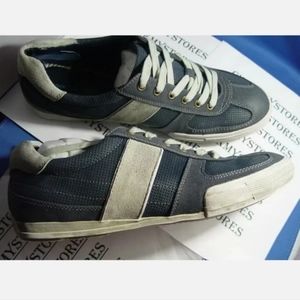 SACHA TOO "SETH" European Style Comfort Oxford Shoes Blue and White New